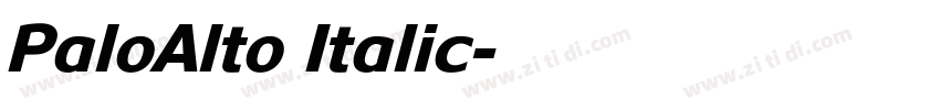PaloAlto Italic字体转换